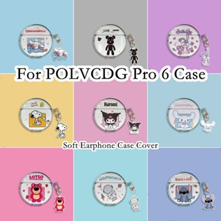 【พร้อมส่ง】เคสหูฟัง แบบนิ่ม ลายการ์ตูน สําหรับ POLVCDG Pro 6 POLVCDG Pro 6