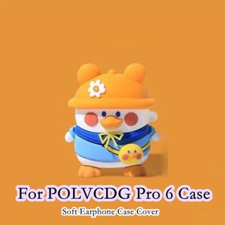 【Ĕĕ】เคสหูฟัง แบบนิ่ม ลายการ์ตูน สําหรับ POLVCDG Pro 6 POLVCDG Pro 6