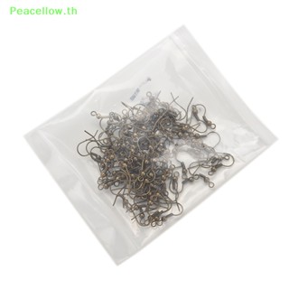 Peacellow ตะขอต่างหู ชุบเงิน 4 สี สําหรับทําเครื่องประดับ 100 ชิ้น