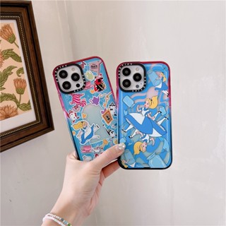 Casetify เคสโทรศัพท์มือถือแบบนิ่ม ใส กันกระแทก ลายการ์ตูน Alice in Wonderland Marshmallow สําหรับ iPhone 14 Pro Max 11 12 13 Pro Max