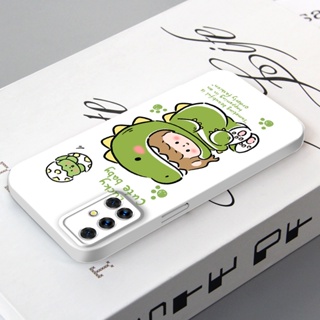 เคสโทรศัพท์มือถือ PC แข็ง ปิดด้านหลัง ลายไดโนเสาร์ สไตล์เกาหลี สําหรับ Samsung Galaxy A51 M40S A52 A53 A13 A04S A12 A12s A11 A04 A02 A02S A03