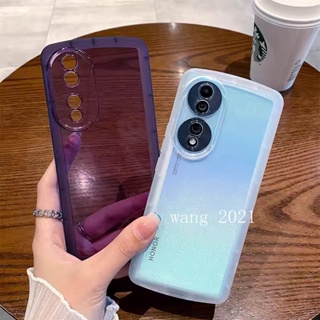 พร้อมส่ง ใหม่ เคสโทรศัพท์มือถือแบบนิ่ม ใส กันรอยเลนส์กล้อง สีสดใส สําหรับ Honor90 Honor 70 90 Lite 5G 2023 Honor 90 Lite