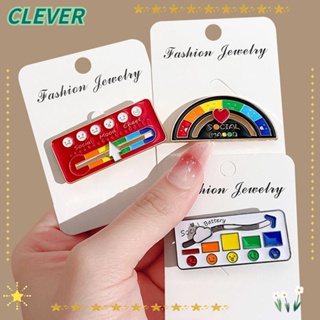 Clever เข็มกลัด รูป My Social Mood Pin เครื่องประดับ สําหรับตกแต่งเสื้อผ้า กระเป๋าเป้สะพายหลัง