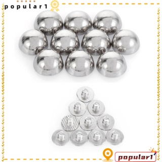 Popular หมุดโลหะ หัวกลม 8 10 12 16 20 มม. สําหรับรัดเสื้อผ้า รองเท้า 10 ชิ้น