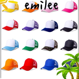 EMILEE หมวกเบสบอล หมวกแก๊ป แฟลต Visor Snapback สไตล์ฤดูร้อน สําหรับผู้ชาย ผู้หญิง