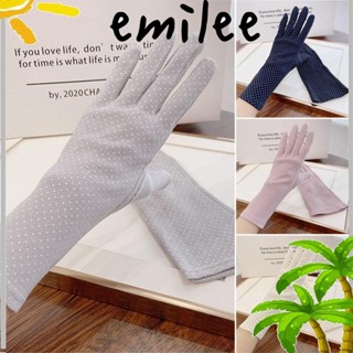 EMILEE ถุงมือ ผ้าฝ้าย กันแดด แฟชั่นฤดูร้อน