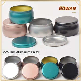 Rowans ขวดโหลดีบุก อลูมิเนียม หลายสไตล์ กล่องโลหะ ขวดเทียน ขวดรีฟิล