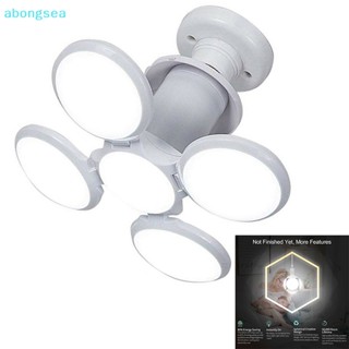 Abongsea หลอดไฟเพดานโรงรถ LED สว่างมาก E27 40W รูปฟุตบอล UFO