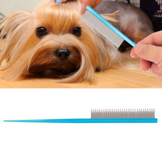 Pet Comb Ergonomic Dog Grooming Removes Tangles and Knots with 2 Different Densities