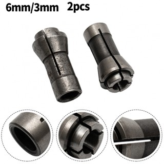 Collet ชุดอะแดปเตอร์หัวจับคอลเล็ต 2x 3/6 มม. สําหรับเครื่องเจียร 2 ชิ้น