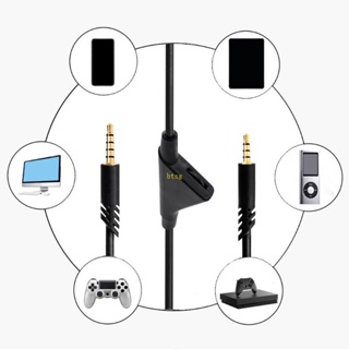 Btsg สายเคเบิลควบคุมระดับเสียง คริสตัลใส 2 0 ม. 6 5 ฟุต สําหรับหูฟัง A10 A40 และ A30