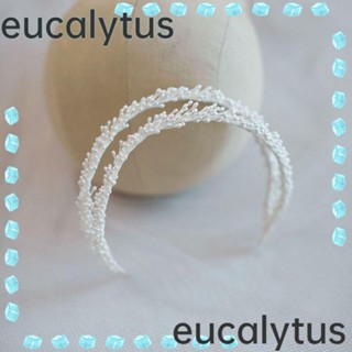 Eucalytus1 ที่คาดผมสองชั้น กรีก เครื่องประดับผมผู้หญิง เจ้าสาว เถาวัลย์ ผ้าโพกศีรษะ