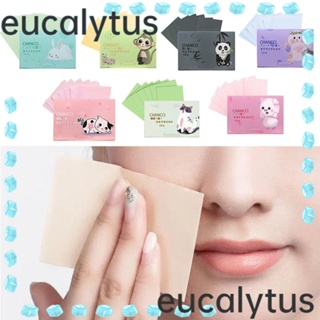 Eucalytus1 แผ่นกระดาษซับมัน ทรงสี่เหลี่ยมผืนผ้า ลาเวนเดอร์ คาโมมายล์ ควบคุมความมัน แบบพกพา