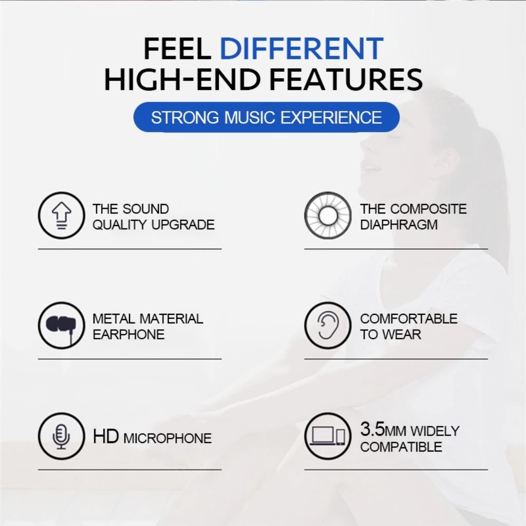 หูฟัง 3.5mm HiFi เบสหนัก อินเอียร์ มีไมค์ thumbnail 7