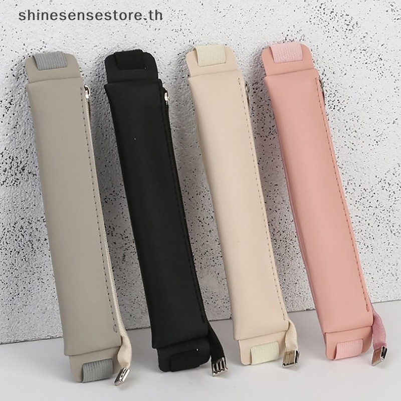 SHINE Leather Elastic Buckle Pencil Case Notebook Pen Bag Touch Screen Pen Cover TH