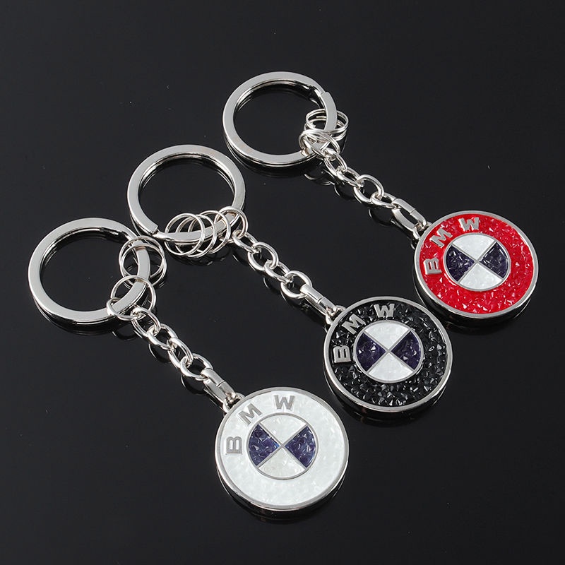 Diamond BMW โลโก้รถ BMW โลโก้รถพวงกุญแจโลหะ Anti-Lost พวงกุญแจรถ โลโก้รถ พวงกุญแจโลโก้รถ พวงกุญแจโลห