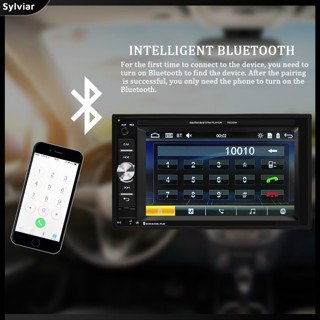 [sylviar] เครื่องเล่น Mp5 บลูทูธ หน้าจอ Lcd 6.2 นิ้ว สําหรับรถยนต์