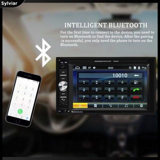 [sylviar] เครื่องเล่น Mp5 บลูทูธ หน้าจอ Lcd 6.2 นิ้ว สําหรับรถยนต์