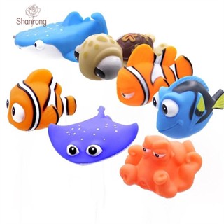 Shanrong สกุชชี่อันใหญ่ ของเล่นบีบสกุชชี่ รูปปลาการ์ตูน Dory Float Spray สําหรับเด็ก