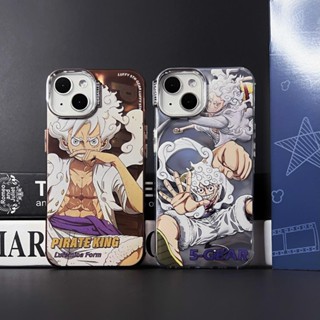 เคสโทรศัพท์มือถือ PC นิ่ม แบบใส กันตก ลายอนิเมะ One Piece Luffy สร้างสรรค์ สําหรับ iPhone 13 14 12 11 Pro Max