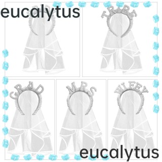 Eucalytus1 ที่คาดผมมุก สีขาวงาช้าง หรูหรา เครื่องประดับผม