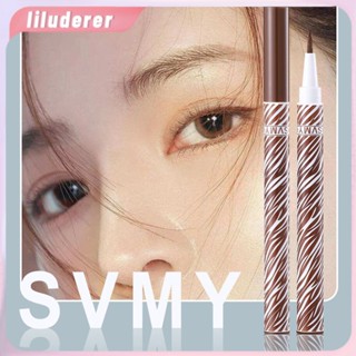 Svmy Waterproof Eyeliner L Pen Hard Head แห้งเร็ว กันเหงื่อ ไม่บาน 907 HO