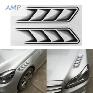 ⚡NEW 8⚡2pcs Universal Gills Car Stickers Waterproof  Auto Vent Air Flow Fender