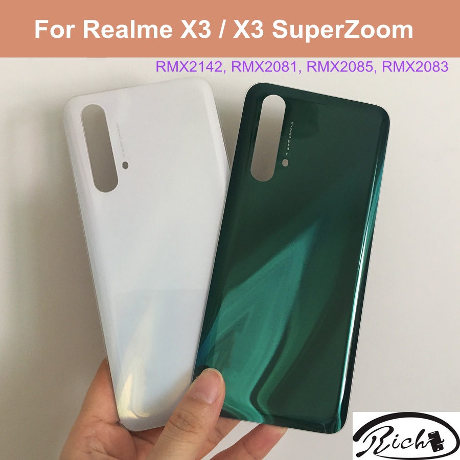 ฝาครอบแบตเตอรี่ 6.6 นิ้ว X 3 แบบเปลี่ยน สําหรับ Oppo Realme X3 X3 SuperZoom Realme X3