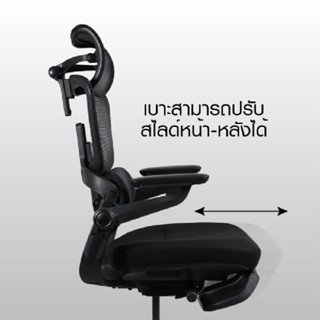 เก้าอี้เพื่อสุขภาพ เฟอร์ราเดค รุ่น Supreme Black สีดำ