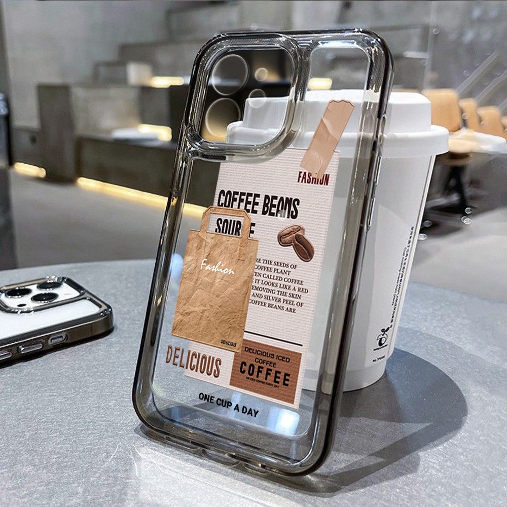 เคสโทรศัพท์มือถือแบบนิ่ม TPU For iPhone 11 12 13 14 pro max 15 7 8 plus x XR XS Max 14 plus SE 2020 ใส หนา กันกระแทก เคส