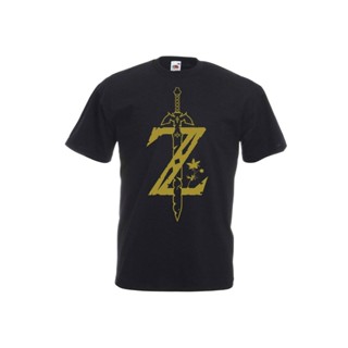 เสื้อยืด พิมพ์ลายโลโก้เกม Zelda Sword สไตล์เรโทร ไซซ์ S 5XL