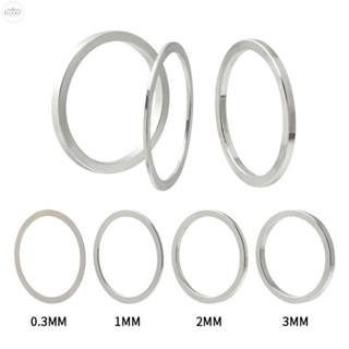 แหวนรองจักรยาน อะลูมิเนียมอัลลอย ปรับได้ สีเงิน 0.3 1 2 3 มม. 1 ชิ้น