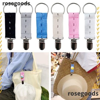 Rosegoods1 คลิปหนีบหมวก ป้องกันการสูญหาย อุปกรณ์เสริมกระเป๋าถือ คลิปเป็ดอเนกประสงค์