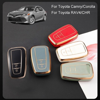 ขายดี เคสกุญแจรถยนต์ 2 ปุ่ม สําหรับ Toyota Camry XV70 2018-2022 Toyota Corolla XLE 2020-2022