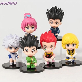 Huimao โมเดลฟิกเกอร์ Hunter x Hunter Hisoka Kulolo Killua Zoldyck Kurapika ของเล่นสําหรับเด็ก 6 ชิ้น ต่อล็อต