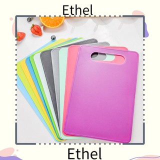 Ethel1 เขียงพลาสติก PP เป็นมิตรกับสิ่งแวดล้อม สีแคนดี้ สําหรับทําอาหาร ตั้งแคมป์ กลางแจ้ง