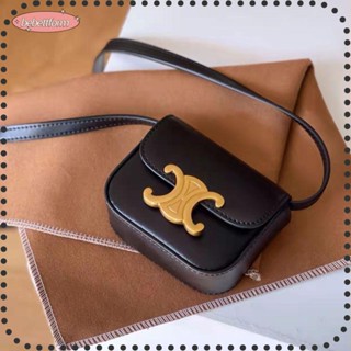 Bebettkiss Triumphal Arch Bag Trendy Small Letter C Square Retro กระเป๋าหูฟังผู้หญิง