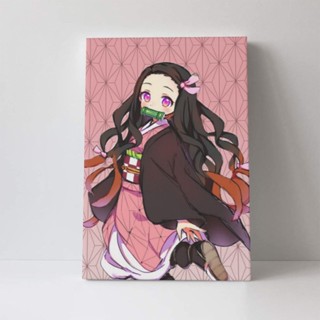 ภาพวาดผ้าใบ ลาย Demon Slayer Kamado Nezuko ขนาด 40x60 ซม. สําหรับตกแต่งผนังบ้าน