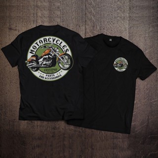 เสื้อยืดแขนสั้น ผ้าฝ้าย พิมพ์ลาย Attitude Harley Motorcycle Amikaki แฟชั่นญี่ปุ่น สําหรับผู้ชาย