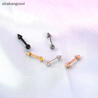 Shakangcool ใหม่ ต่างหูสเตนเลส แบบเกลียว สไตล์ฮิปฮอป สําหรับผู้หญิง 1 ชิ้น