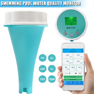 New 6 In 1 Digital Water Quality Tester TDS EC PH ORP Chlorine Meter Detector