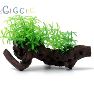 ⭐24H SHIPING ⭐Artificial Water Plants Grass Green Wood Aquarium Decoration Ornaments