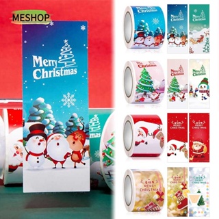 Me สติกเกอร์ซีล ลาย Merry Christmas ขนาด 4 ซม.*10 ซม. สําหรับติดตกแต่งกล่องของขวัญ 100 ชิ้น