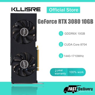 Kllisre การ์ดจอเกมมิ่ง RTX 3080 10GB GDDR6X GPU คอมพิวเตอร์ PC 320bit PCI Express X16 4.0 RTX3080