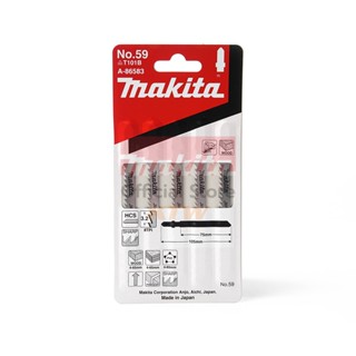 MAKITA (มากีต้า) ใบเลื่อยจิกซอ NO.59 (5ใบ/1PAC) A-86583