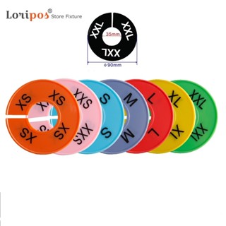 Xxs ถึง Xxxl ขนาด Divider รอบขนาด Marker ราวแขวนเสื้อผ้าราวแ…