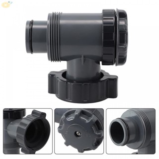 【VARSTR】Plunger Valve For 1-1/2" Diameter Hoses Grey 2-1/2" Threaded Connector