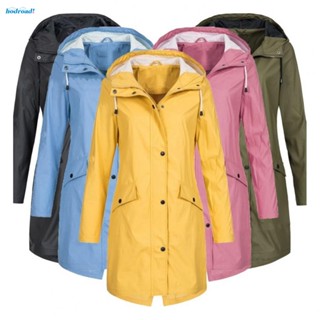 【HODRD】Women Rain Outdoor Plus Waterproof Hooded Jacket Raincoat Mountaineering Coat【Fashion】