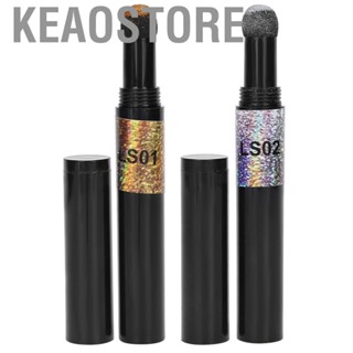 Keaostore 2pcs Nail Glitter Mirror Pen for Art Easy to Color  Delicate and Shining Decorations Salon Air Cushion  Create Exquisite Makeup Look