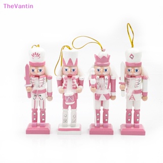 Thevantin ตุ๊กตาการ์ตูนทหารวอลนัท แครกเกอร์ สีชมพู ขนาด 12 ซม. สําหรับตกแต่งโต๊ะ